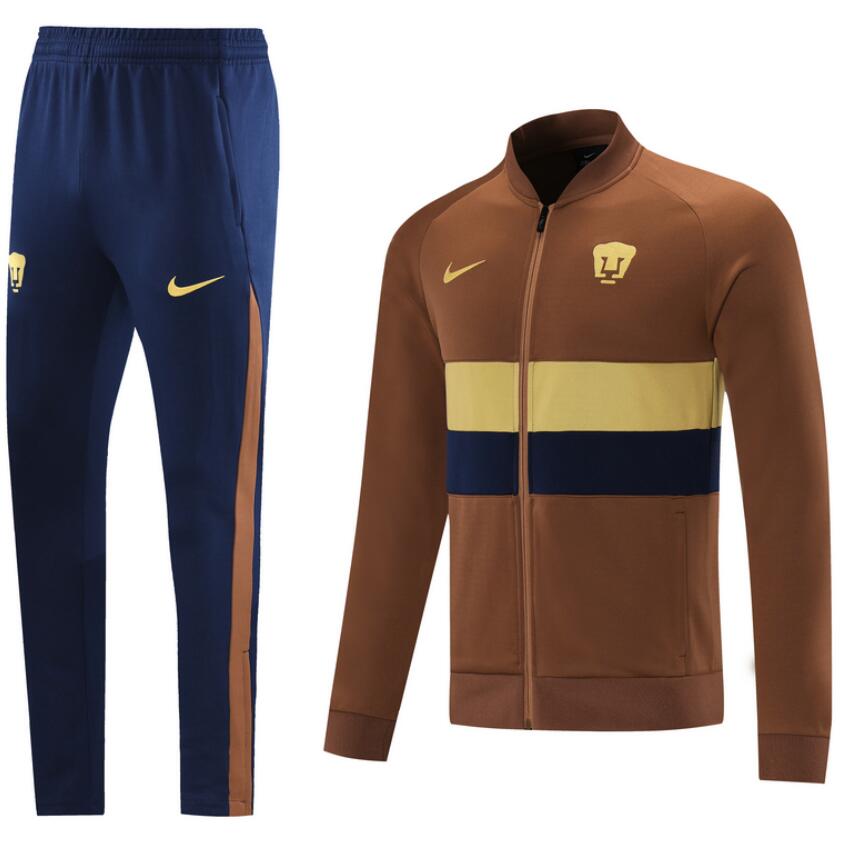 2021/22 UNAM Brown Training Kits Jacket with Pants